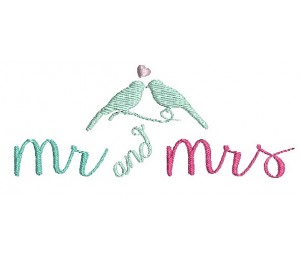 Stickdatei - Mr. & Mrs. Birdie